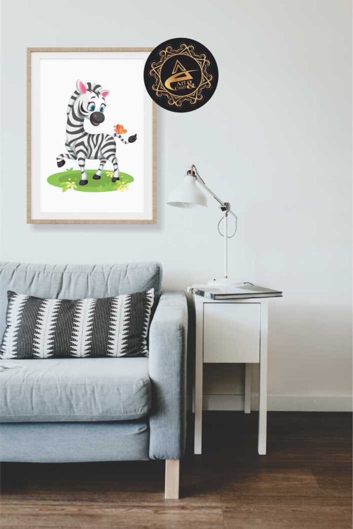 Zebra Animal Zebra Nursery Wall Art Kids Bedroom Décor Etsy
