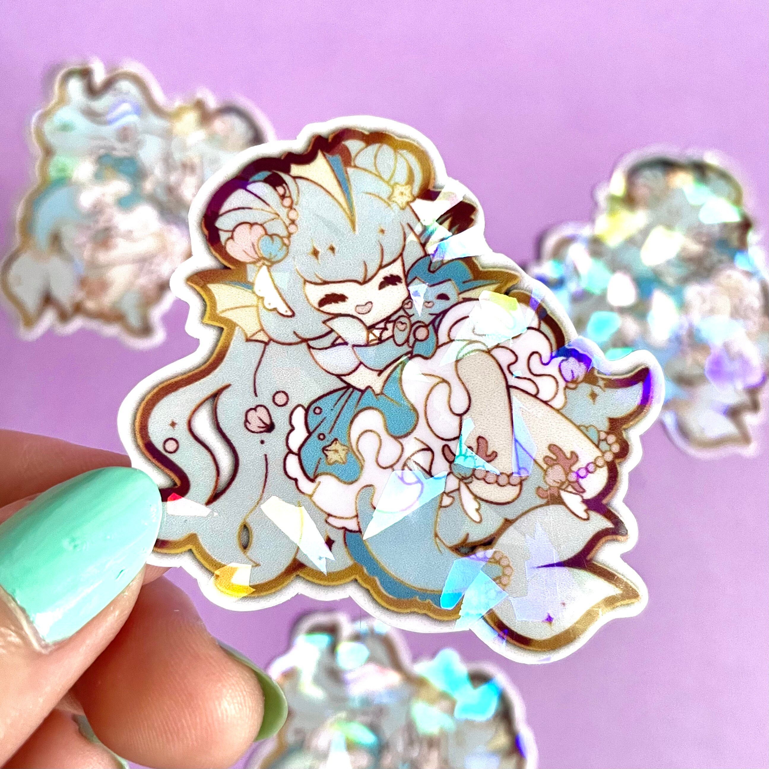 Everon Stickers Eeveelution Stickers - Vaporeon - Etsy