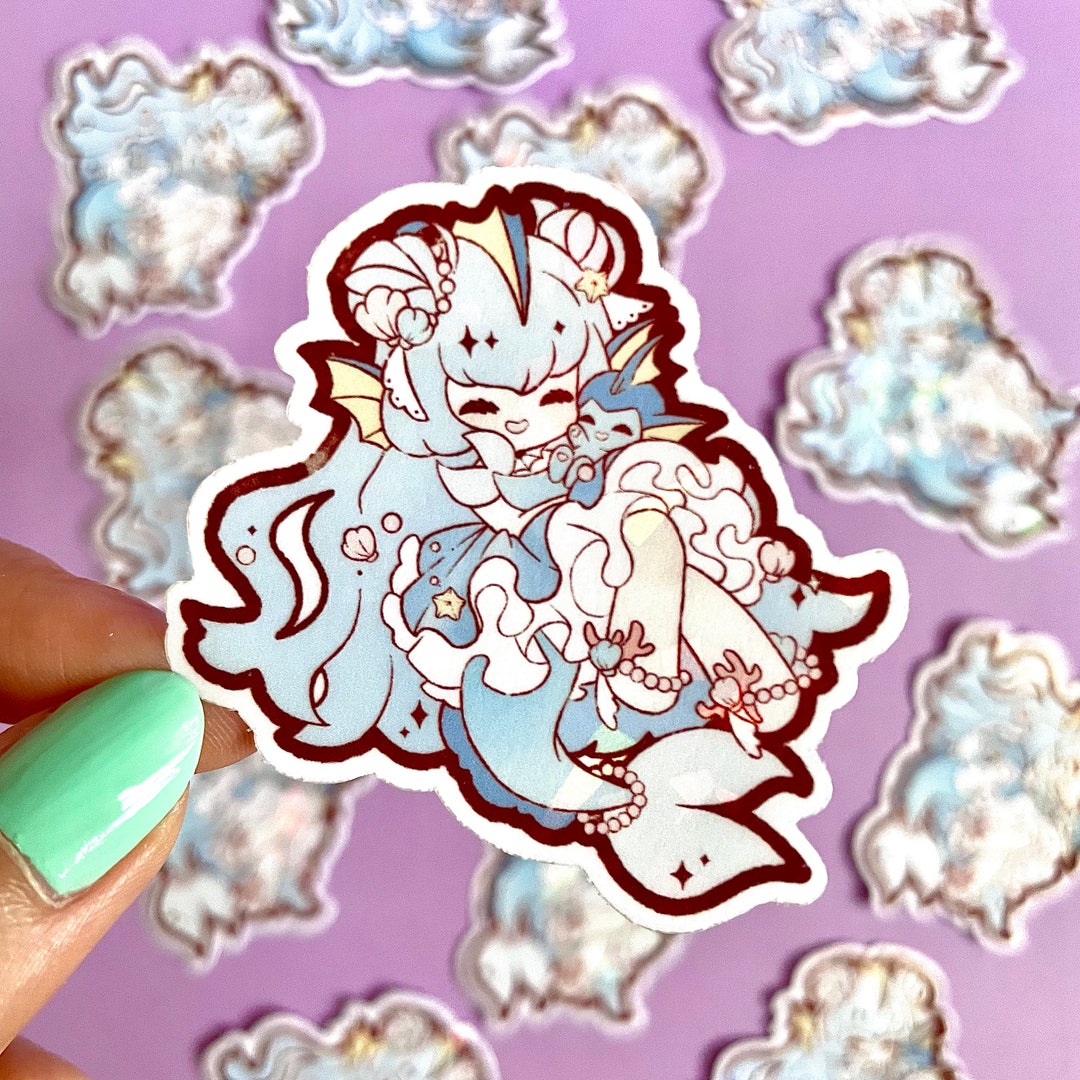 Everon Stickers Eeveelution Stickers - Vaporeon - Etsy
