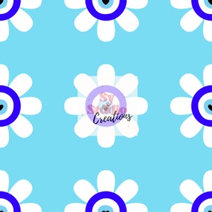 Daisy Evil Eye Seamless File