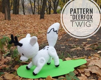 Pattern PDF deerfox Twig - inspiriert Hilda, Puppe Twig, Stofftiere, amigurumi digital, Häkelanleitung, PDF Häkelanleitung, Instant Download