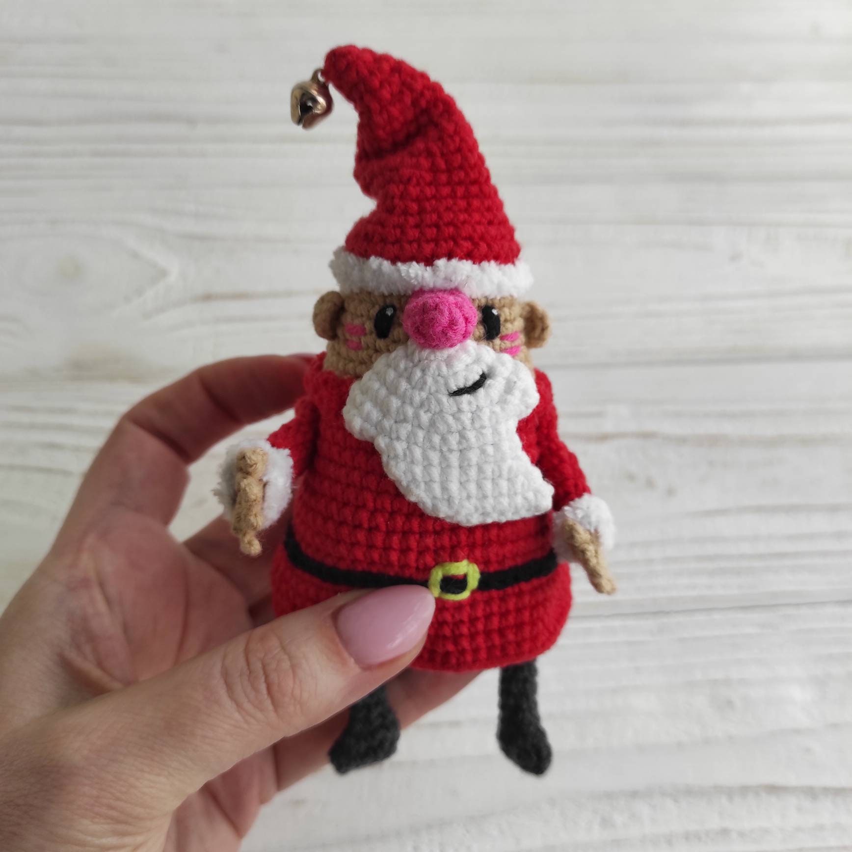 Crochet Funny Santa Claus pattern Christmas crochet toys | Etsy