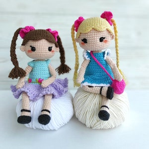 crochet small doll with clothes, crochet doll pattern, crochet movable doll, diy crochet doll, amigurumi girl, PDF Tutorial, amigurumi doll