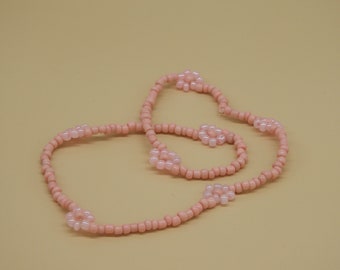 Pink Necklace - Etsy