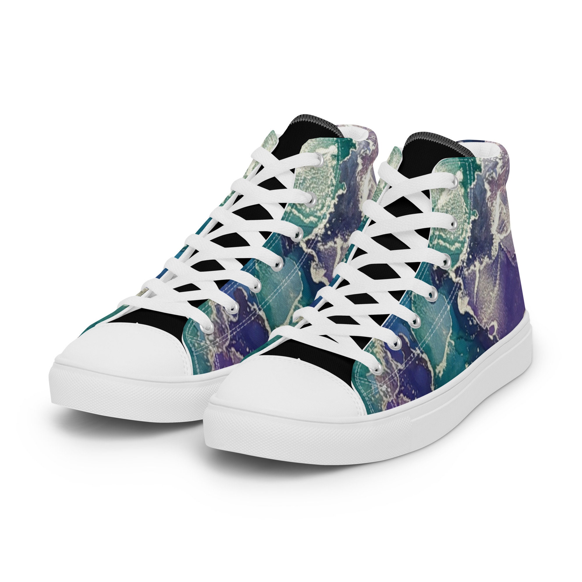 Zapatos De Caña Alta, Zapatos De Arte Abstracto, Zapatos De Arte Fluido, Zapatos De Tinta De Alcohol, Zapatos Personalizados, Zapatos De Mujer, Zapato