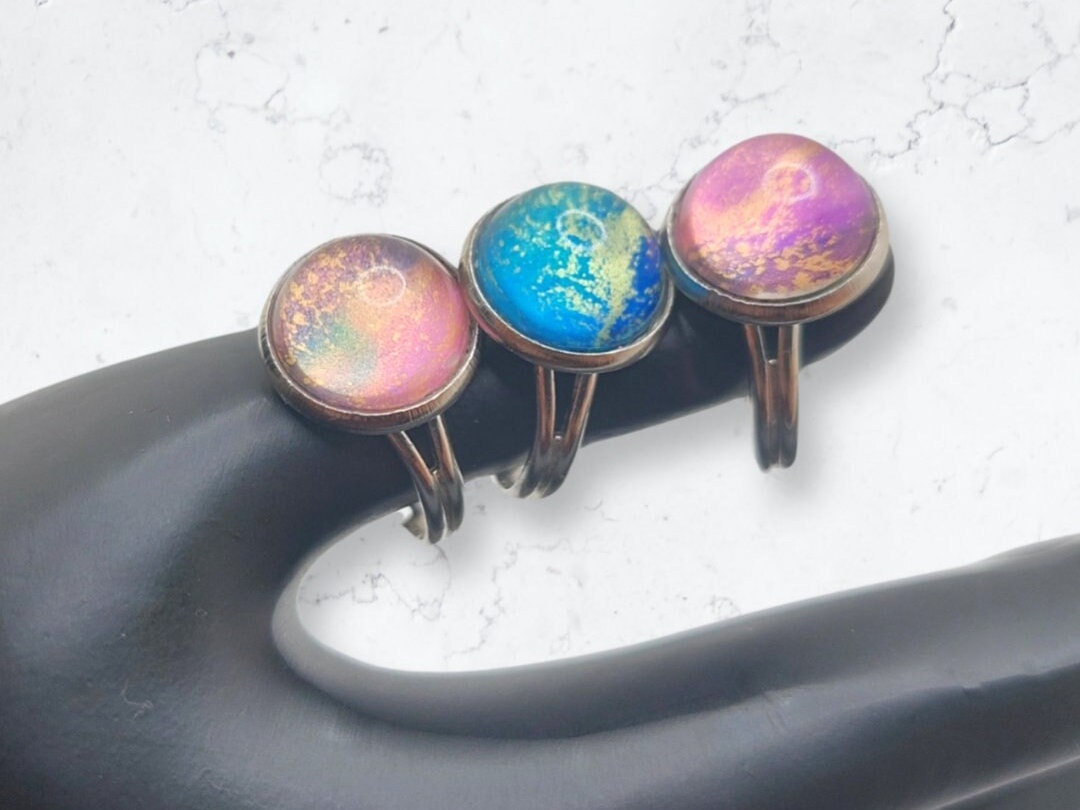 Adjustable Ring, Custom Rings, Multi-colored Rings, Paint Rings ...
