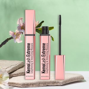 KemoLash Extreme Lengthening and Volumizing Mascara – Waterproof Mascara – Flake-Proof and Long-Lasting – Voluminous Mascara for Thicker