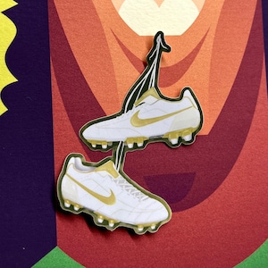 Dinho  Futbol soccer cleats sticker