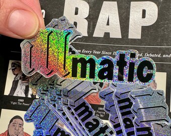 illmatic Nas Sticker Metallic Dust