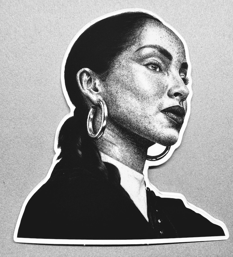 Sade Drawing Sade Adu Sticker Drawing Vinyl Matte Smooth Operator Kiss of Life Love ...
