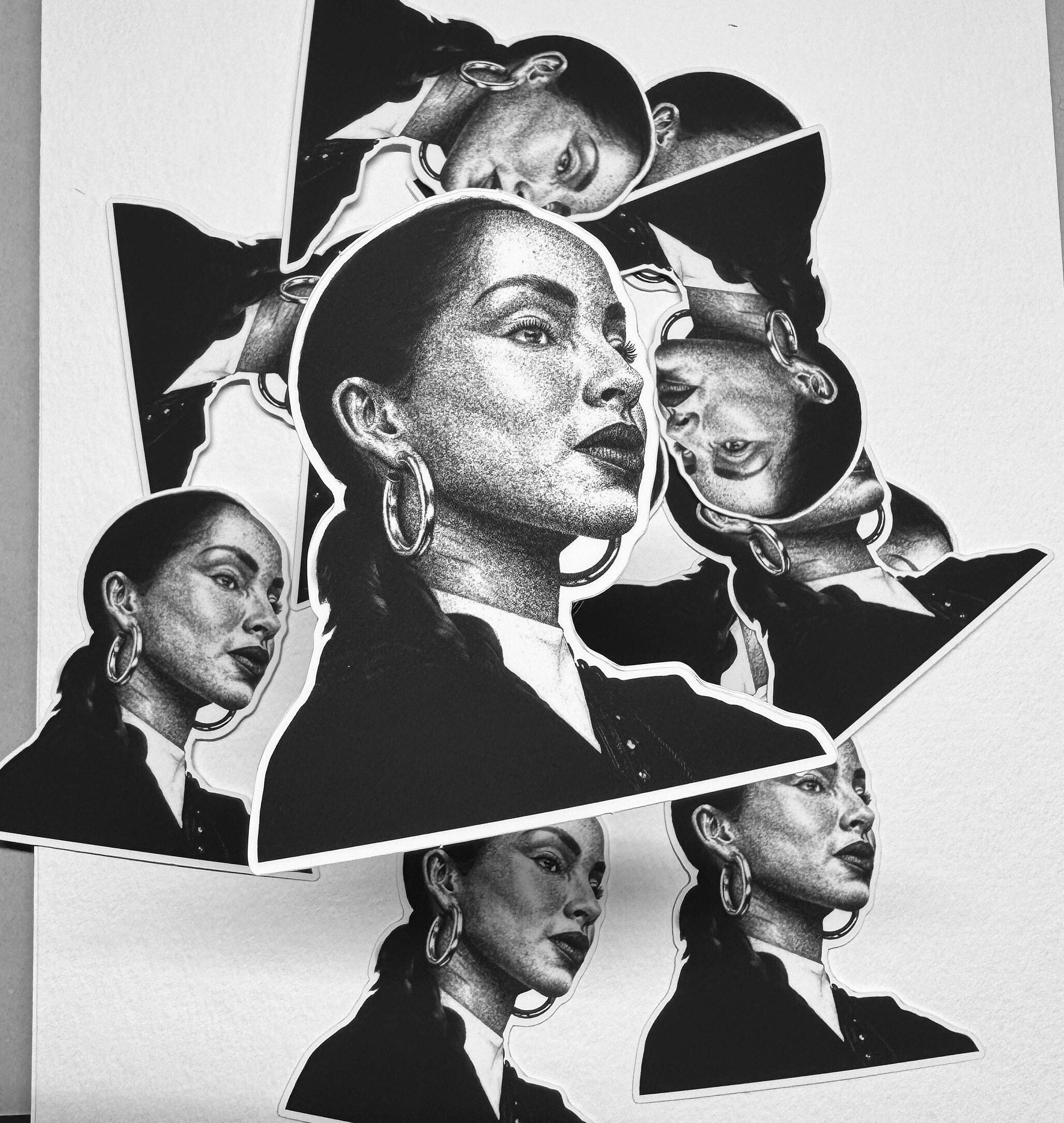 Sade Drawing Sade Adu Sticker Drawing Vinyl Matte Smooth Operator Kiss of Life Love ...