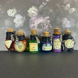 Mini Poisons In A Bottle Charm With Fully Customizable Label
