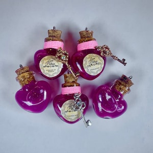 Mini Love Potion Charm With Semi Customizable Label