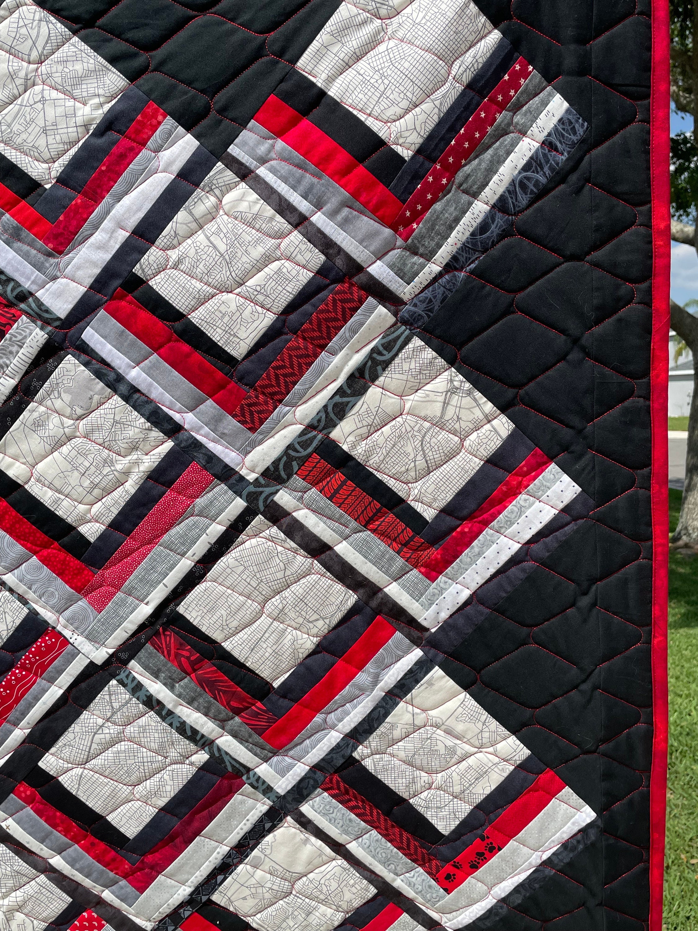 Quilted Lawson Longall Richmond Red main image 1