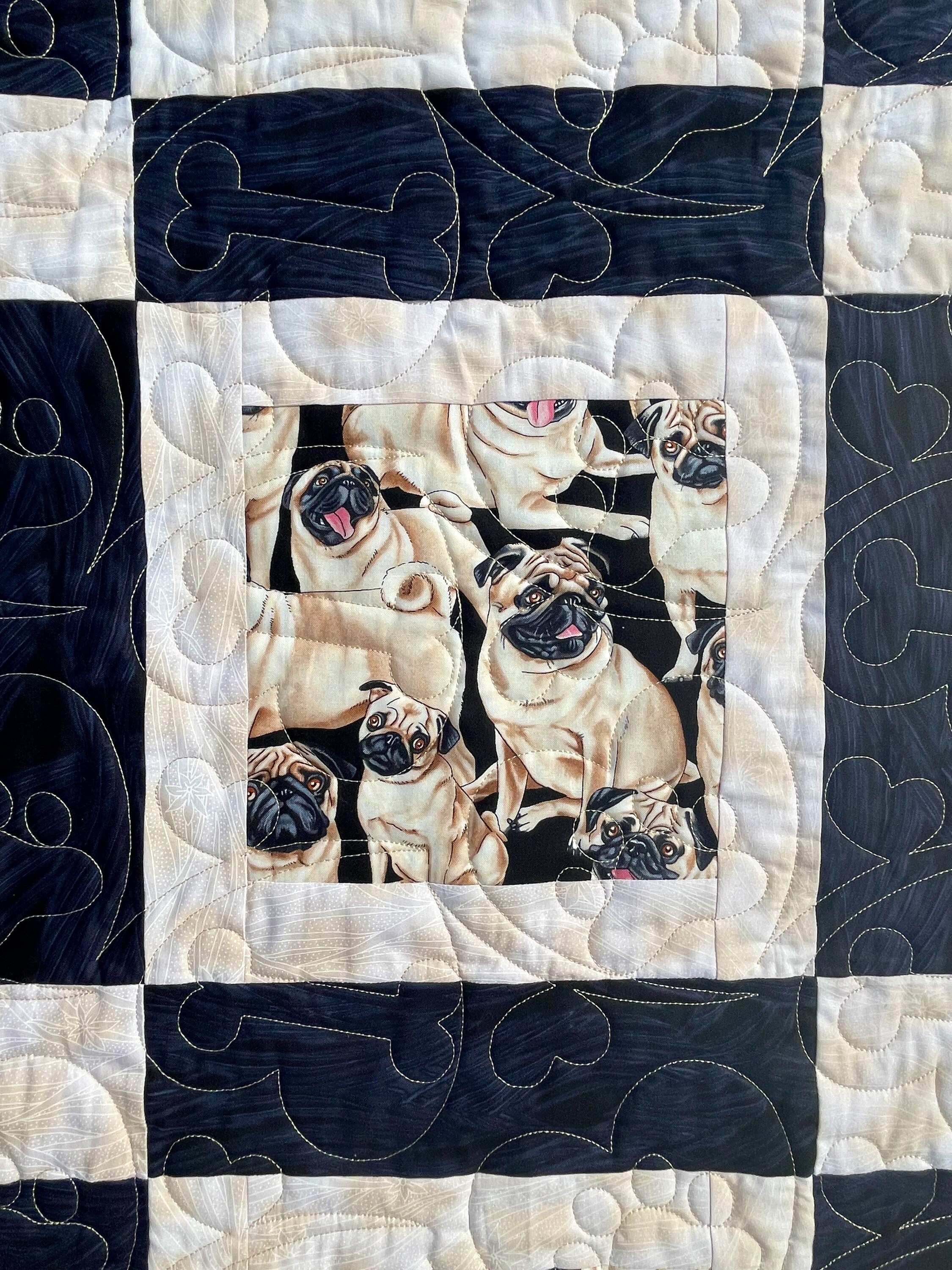 Quilted Plaid Dog Rug