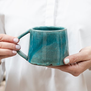 Cottagecore Ceramic Mug, Rustic Tea Mug, Coffee Mug, Handmade Pottery Mug, Ceramic Mug, Large Coffee Mug, Drinkware, Holiday Friends Gifts