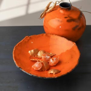 Handmade Serving Plate, Ceramic Platter, Pottery Salad Bowl, Ceramic Bowl, Serving Dish, Modern Fruit Platter, Unique Hostess Gift