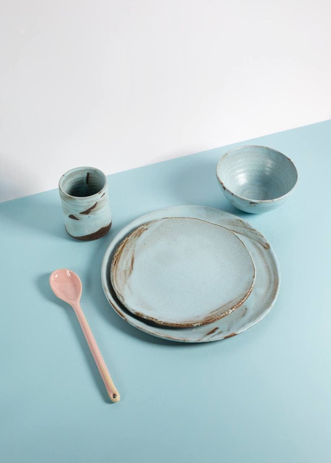 Ceramic Plates Decor, Irregular Shaped Lunch Plate, Rustic Dinnerware