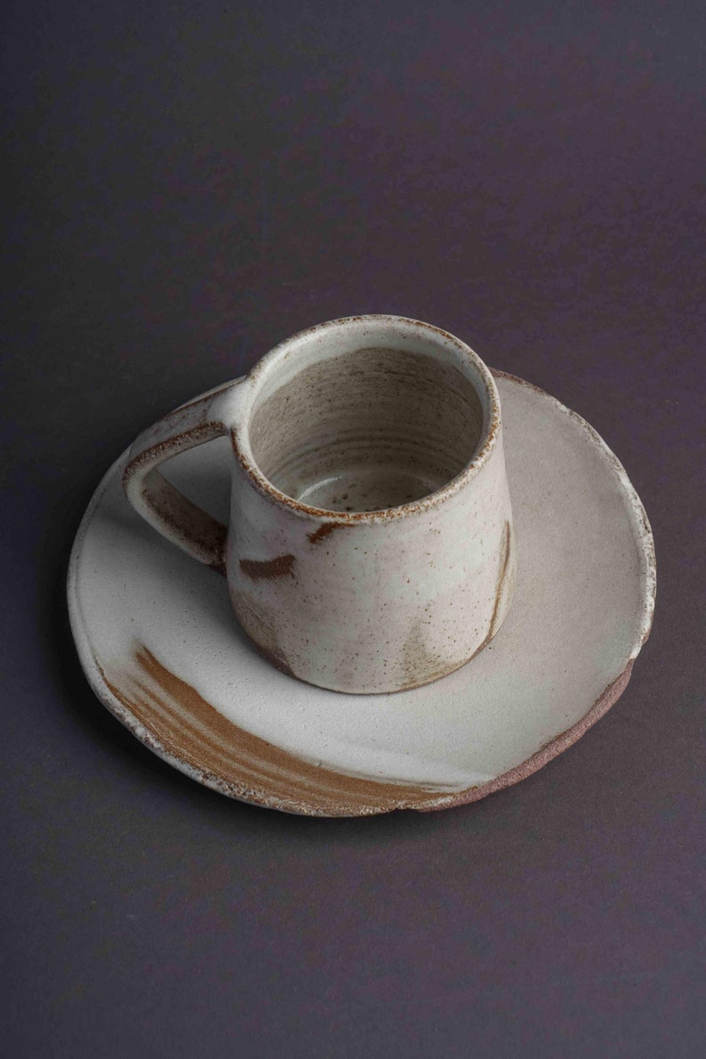 Rustic Coffee Mugs, Ceramic Espresso Cup, Stoneware Cup, Coffee Lovers Gift, Vintage Style Ceramic Mug, Wholesale Tea Mugs, Gift Best Mug image 2