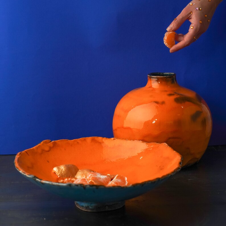 Handmade Serving Platter Large Pottery Platter 12 Etsy