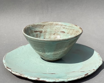 Ciotole per cereali in ceramica, ciotole in ceramica fatte a mano, set di ciotole per pasta fatte a mano, ciotole per dessert opache, stoviglie in gres fatte a mano per zuppa in ceramica