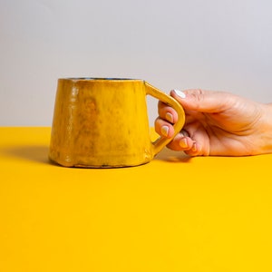Home gifts for her coffee mug, Orange mug, Ceramic mug, modern farmhouse, Tea mug, Handmade mug, Pottery mug, Stoneware mug, Coffee Tea cup