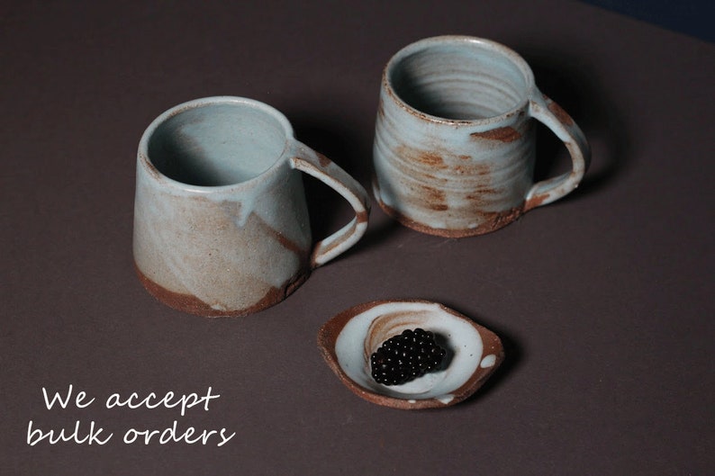Mother's Day Gift, Handmade Pottery Mugs, Gift Set Mugs, Rustic Coffee Mug, Stoneware Cup, Large Pink Tea Cup, Wholesale Coffee Mugs image 9