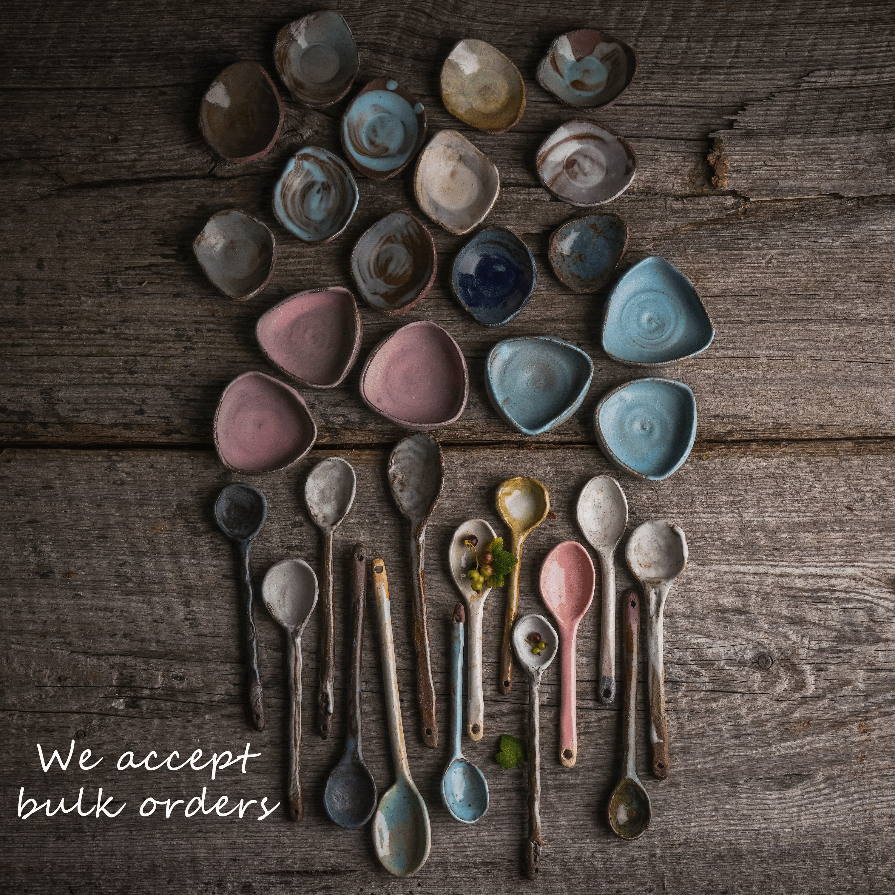 Service Spoon Set Handmade Ceramic Serving Spoons, Set Ceramic Spoons, Pottery Spoons ...