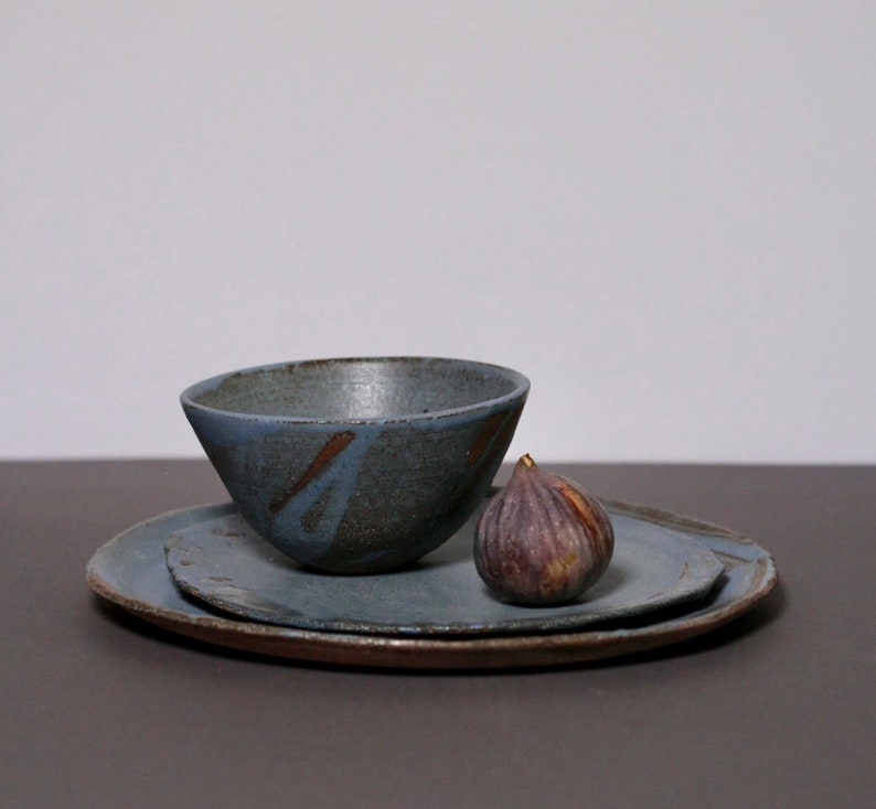 Ceramic Set of 3 Piece Dinnerware Set Serving Bowl With Etsy