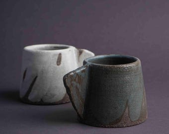 Small Stoneware Espresso Cups, Minimalist Coffee Mugs, Rustic Ceramic Mugs, Demitasse Cups, Handmade Espresso Cup, Gift for Coffee Lovers