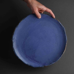 Ceramic Dinner Plate, Countryside Plate, Stoneware Plate, Handmade Pottery  Dinner Minimalist Plates,  Farmhouse Plates, Handmade Pottery
