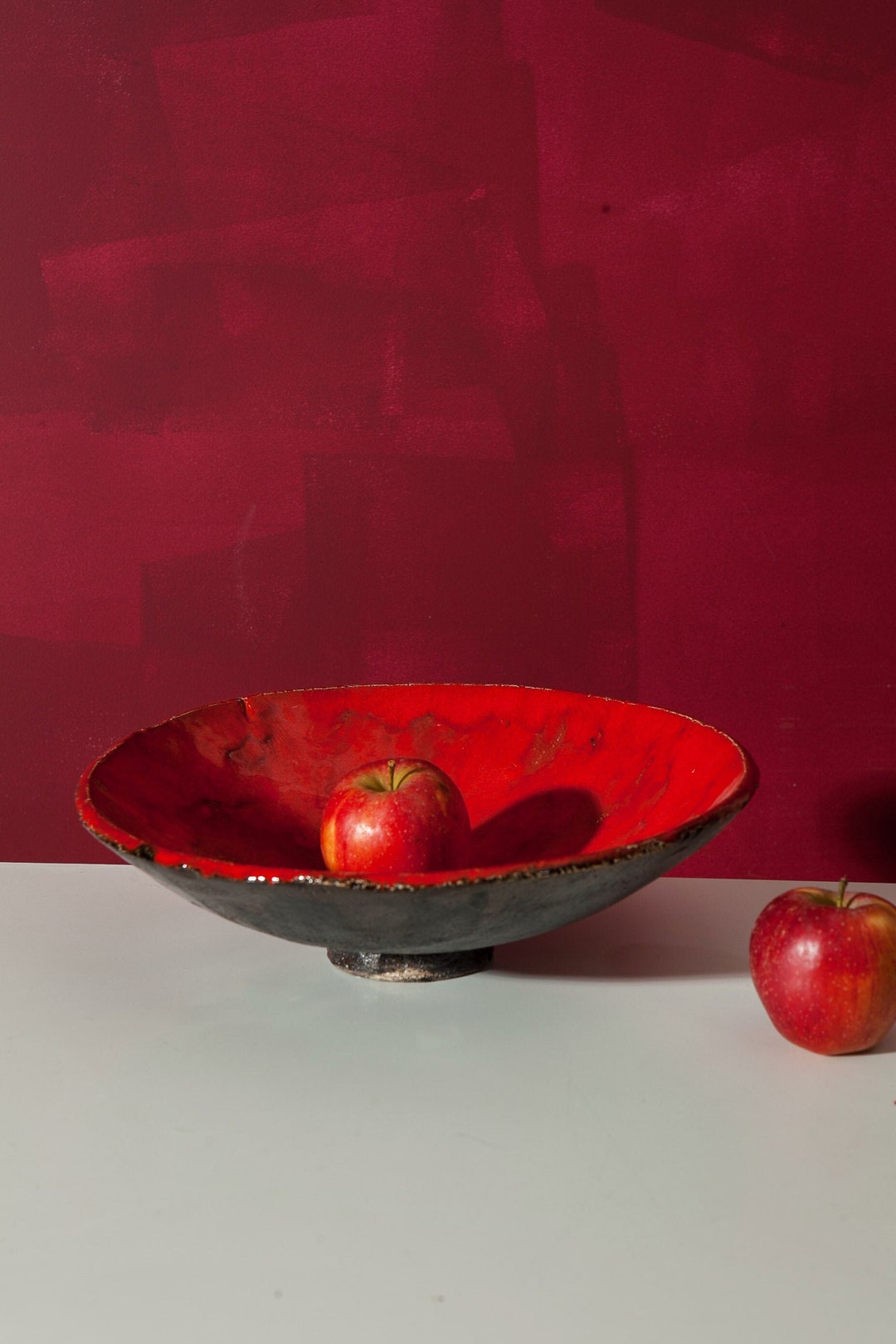 Large Serving Plate, Appetizer Platter, Fruit Plate, Handmade Ceramic