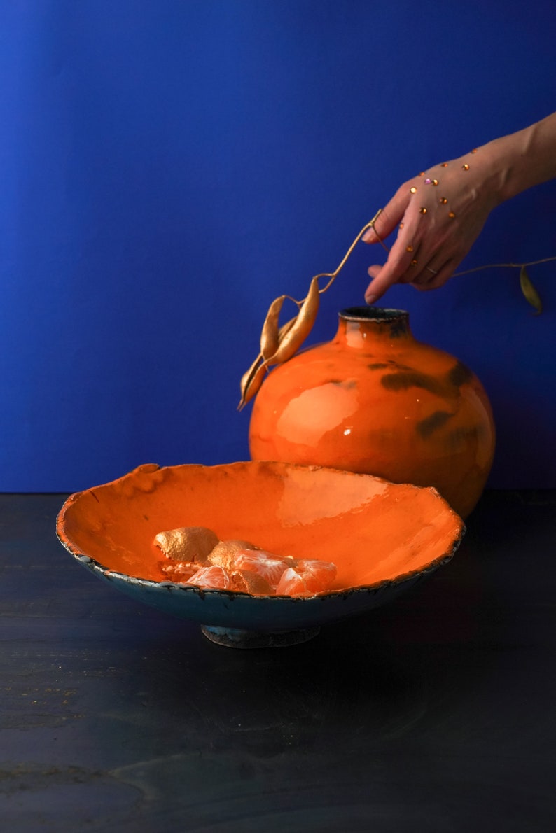 Handmade Serving Platter Large Pottery Platter 12 Etsy