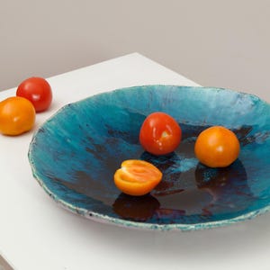Large Serving Platter, Handmade Organic Pottery Bowl, Decorative Plate, Ceramic Platter, Housewarming Gift, Cheese Platter, Unique Xmas Gift