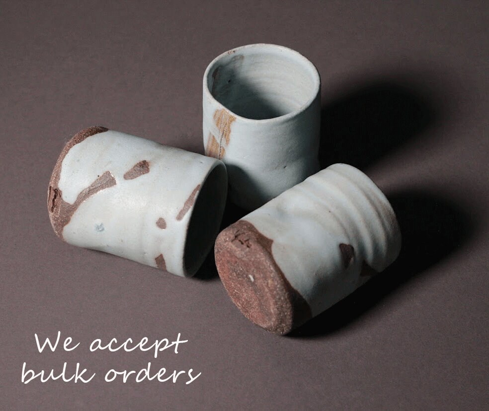 Handmade Ceramic Desk Organizer Set, Pottery Brush Holder - Etsy