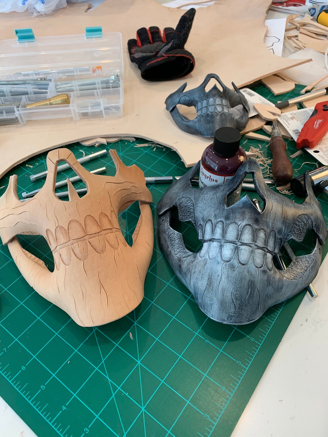 Custom Leather Skull Mask - Etsy