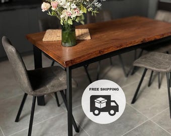 Modern Steel Table Legs: Custom Industrial Dining Table Base