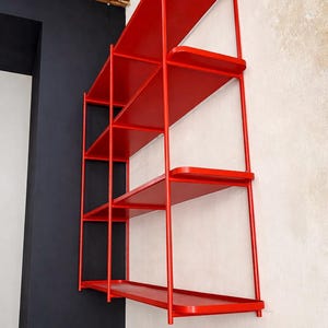 Custom Modular Steel Shelving Rack – Industrial Powder Coated Frame