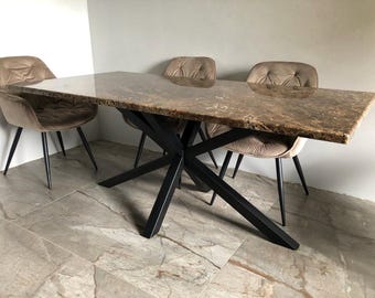 Heavy Duty Steel Table Base – Industrial Dining Table Frame, Modern Loft Furniture