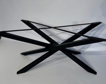 Spider Metal Table Base: Heavy-Duty Industrial Steel Frame