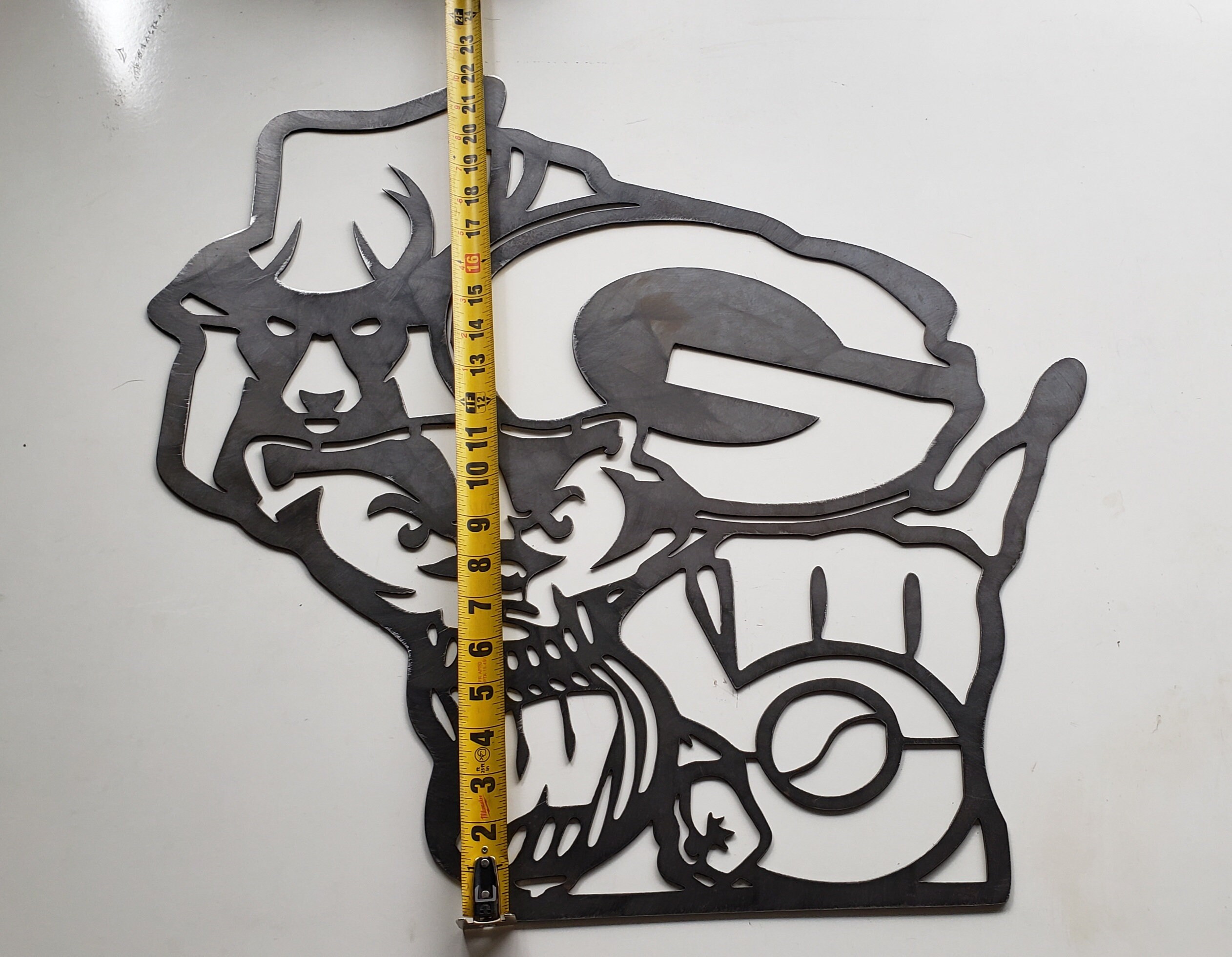 Wisconsin Sports Team Logos Metal Decor Bucks Bucky Badger Etsy