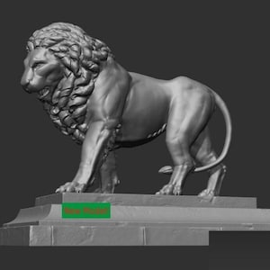 New STL Lion File, Nordic Home Decor, CNC In STL, New Animal Models, 3D Interior Craft, 2022 Holiday Party Art, Unique Simple Home Decor