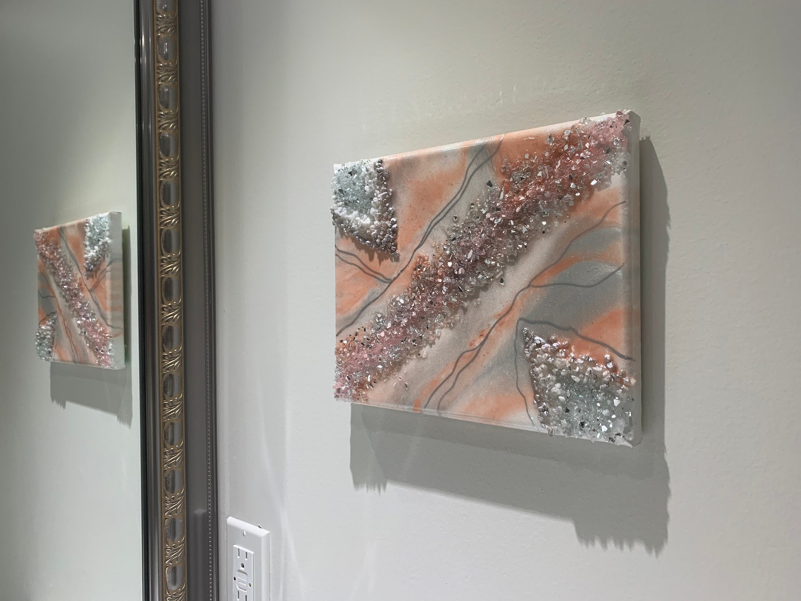 Resin Canvas Art Etsy