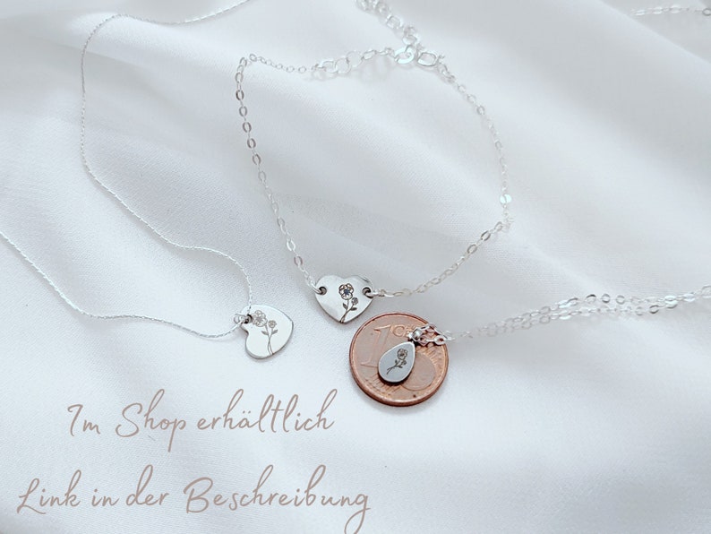 Plättchen Anhänger für Kette, Gehämmerte Buchstaben, Initialen Schmuck Geschenke Bild 10