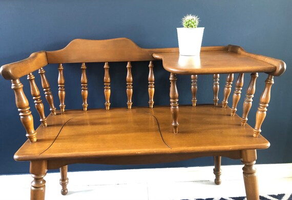 Vintage phone bench sale