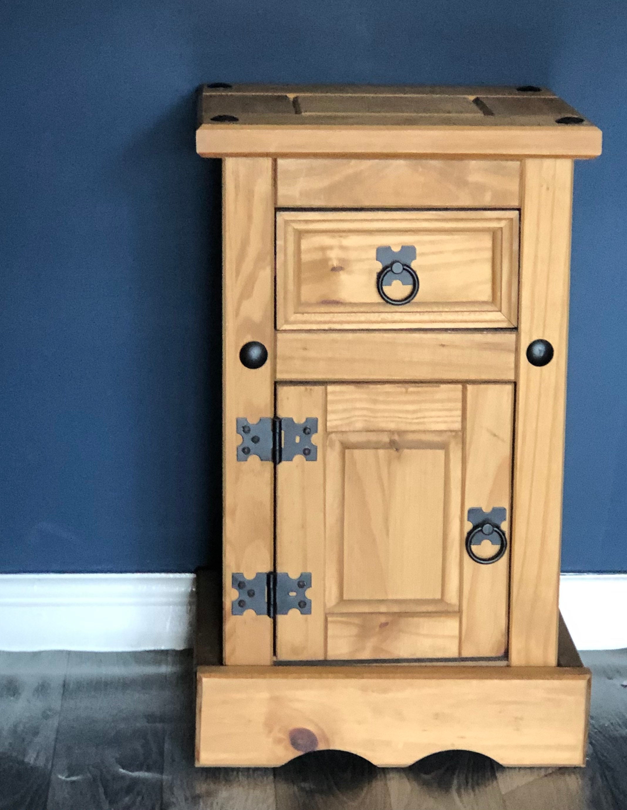 A pair of pine bedside tables Etsy
