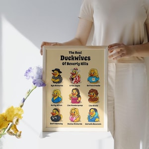 The Real Housewives of Beverly Hills Wall Print - The Real Duckwives
