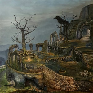 Arte de Dark Souls / Firelink / Póster/Impresión de lienzo