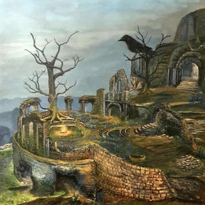 Dark Souls art | Firelink | Poster/Canvas print