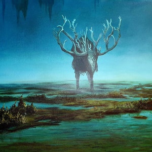 Elden Ring Painting / Espíritu ancestral / Impresión firmada